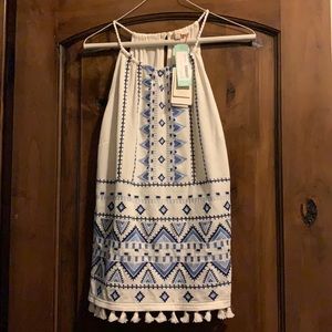 Stitch Fix Skies are Blue Embroidered Top New Lg